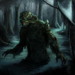 Lucius Granger as the Swamp Monster